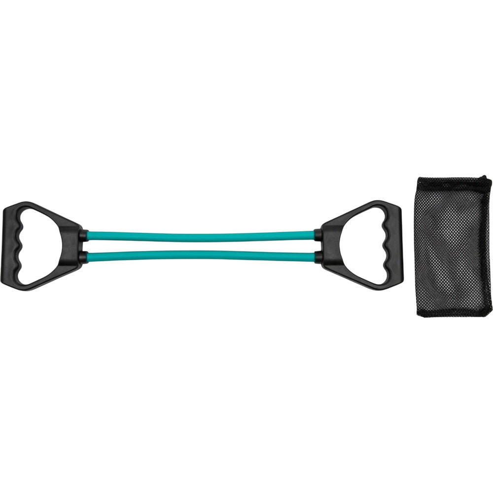 Wpfxd Two Tube Latex Chest Expander Three Grip Black Teal - Product view