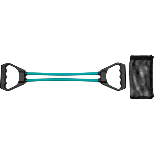 Wpfxd Two Tube Latex Chest Expander Three Grip Black Teal - Product view